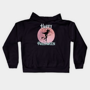 Happy Halloween - The Flying Witch Kids Hoodie